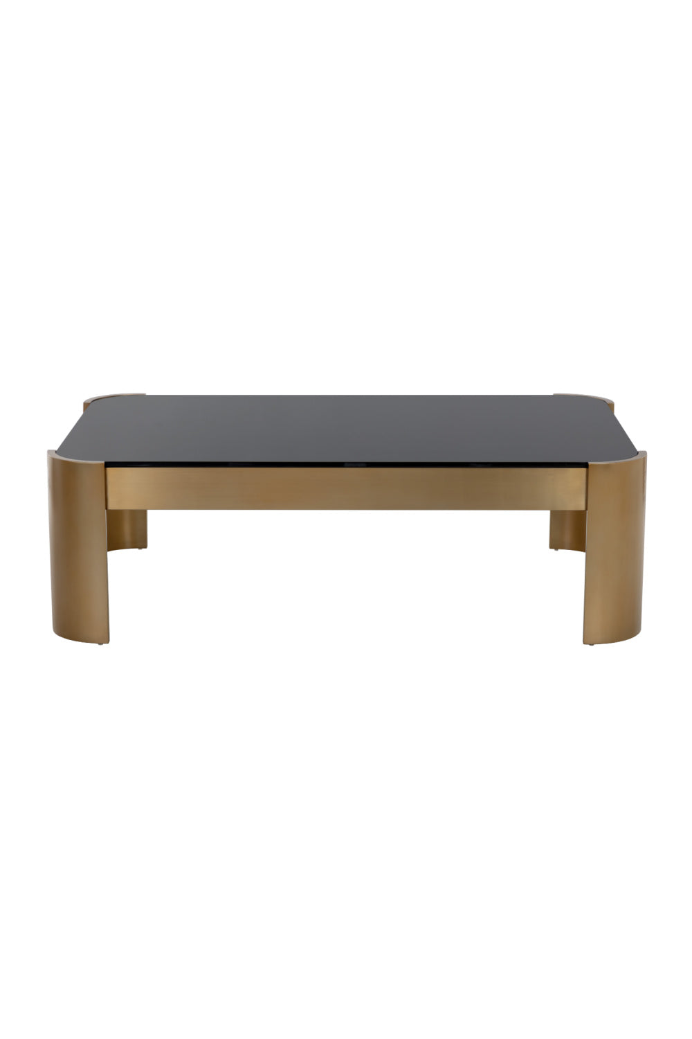Modern European furniture - Black Glass Rectangular Coffee Table - www.oroa.com