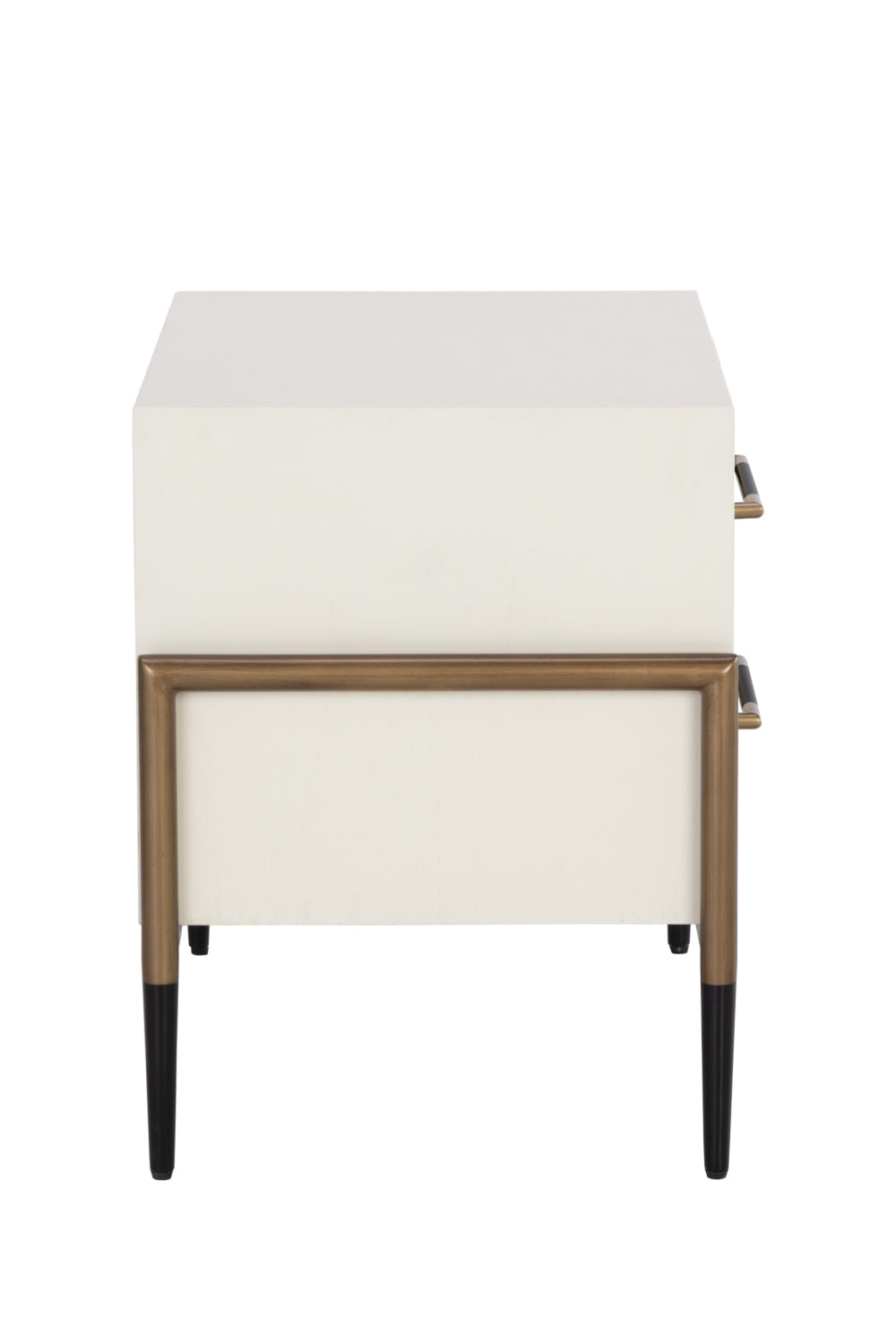 Modern European furniture - Acacia Veneer 2-Drawer Nightstand - www.oroa.com