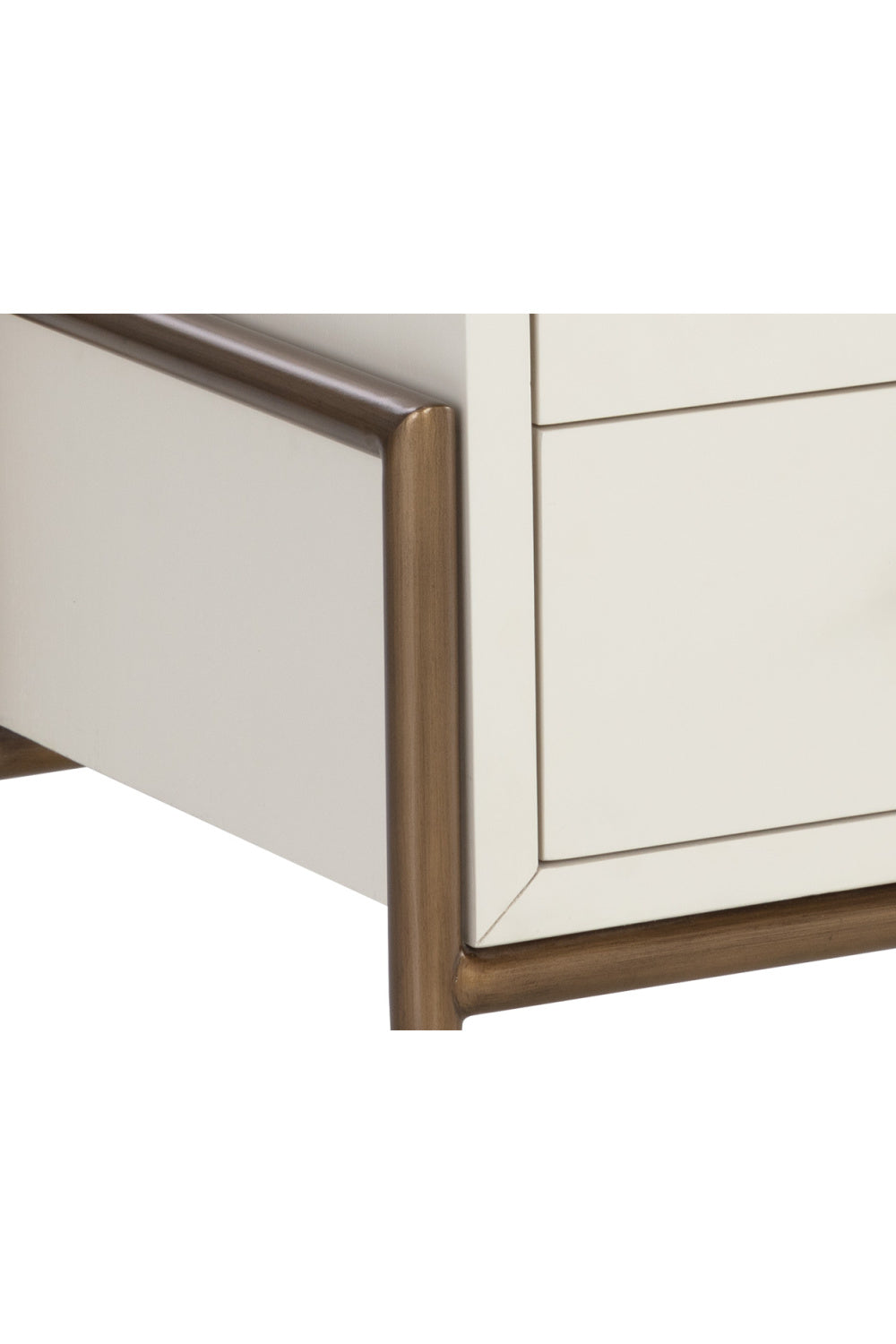 Modern European furniture - Acacia Veneer 2-Drawer Nightstand - www.oroa.com