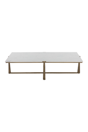   Modern European furniture - Rectangular White Marble Coffee Table - www.oroa.com | Oroa.com