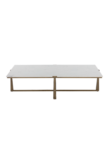   Modern European furniture - Rectangular White Marble Coffee Table - www.oroa.com | Oroa.com