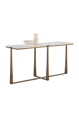   Modern European furniture - White Marble Console Table - www.oroa.com | Oroa.com