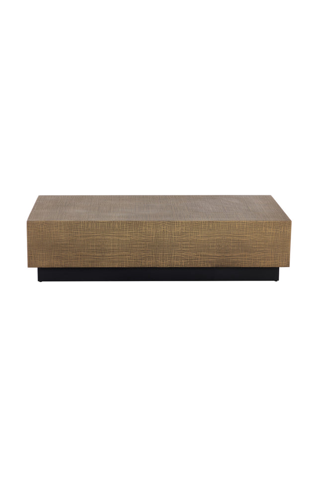 Modern European furniture - Etched Antique Brass Coffee Table - www.oroa.com