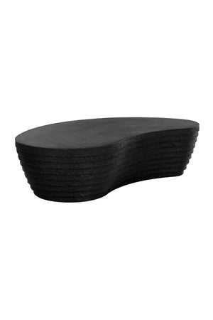   Modern European furniture - Black Curved Indoor/Outdoor Coffee Table - www.oroa.com | Oroa.com
