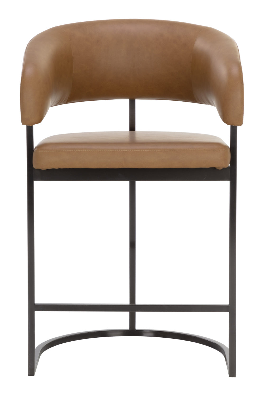   Modern European furniture - Brown Cantilevered Counter Stool - www.oroa.com | Oroa.com