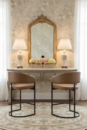   Modern European furniture - Brown Cantilevered Counter Stool - www.oroa.com | Oroa.com