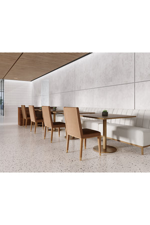   Modern European furniture - Rustic Oak Base Dining Chairs (2) - www.oroa.com | Oroa.com