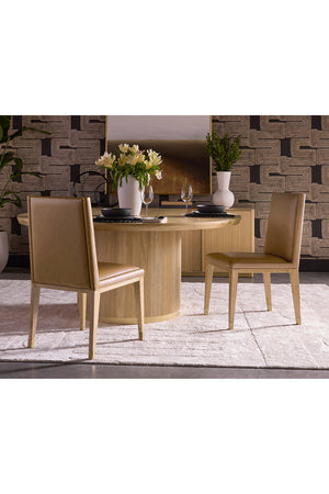   Modern European furniture - Rustic Oak Base Dining Chairs (2) - www.oroa.com | Oroa.com
