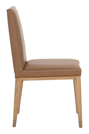   Modern European furniture - Rustic Oak Base Dining Chairs (2) - www.oroa.com | Oroa.com