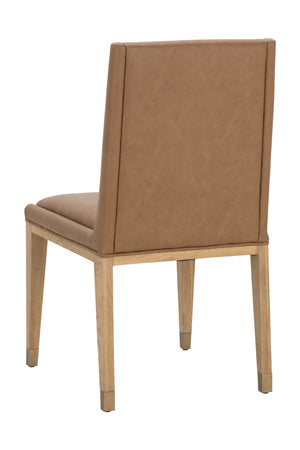   Modern European furniture - Rustic Oak Base Dining Chairs (2) - www.oroa.com | Oroa.com