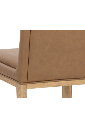   Modern European furniture - Rustic Oak Base Dining Chairs (2) - www.oroa.com | Oroa.com