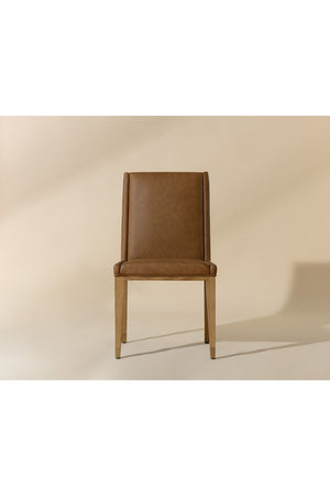   Modern European furniture - Rustic Oak Base Dining Chairs (2) - www.oroa.com | Oroa.com