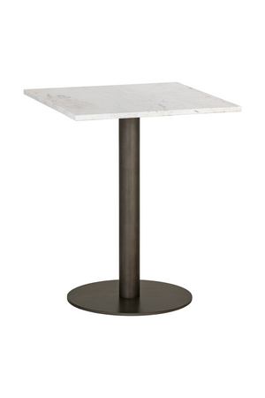   Modern European furniture - Square White Marble Bistro Table S - www.oroa.com | Oroa.com
