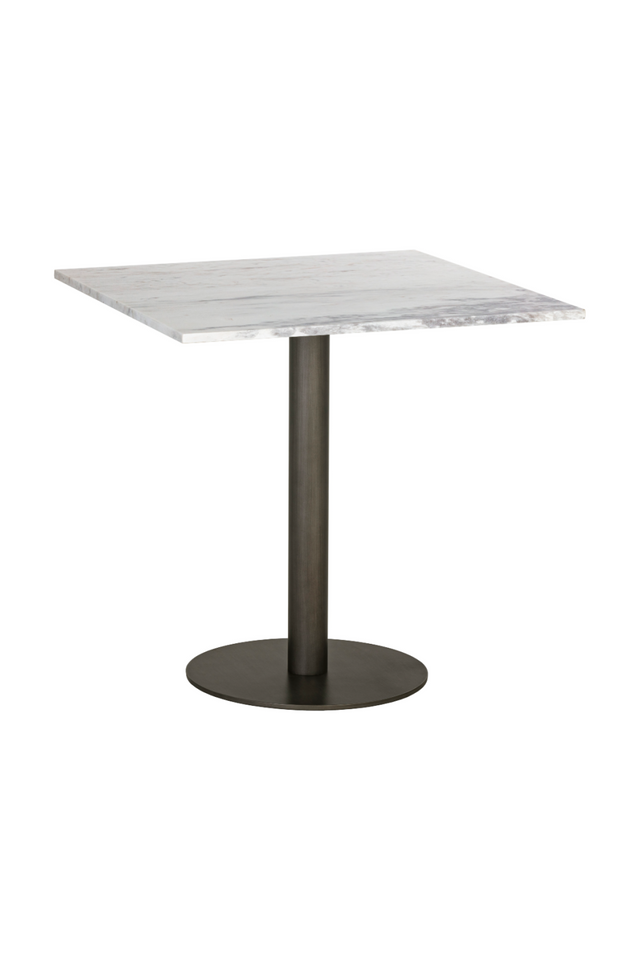 Modern European furniture - Square White Marble Bistro Table L - www.oroa.com