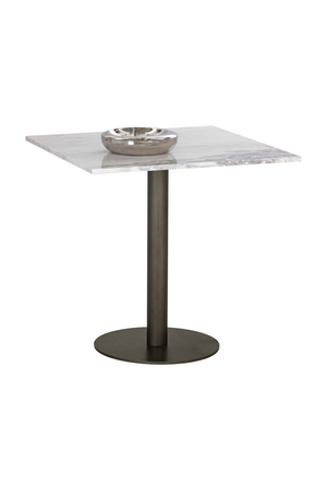   Modern European furniture - Square White Marble Bistro Table L - www.oroa.com | Oroa.com