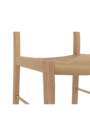 Modern European furniture - Natural Rope Seat Counter Stool - www.oroa.com