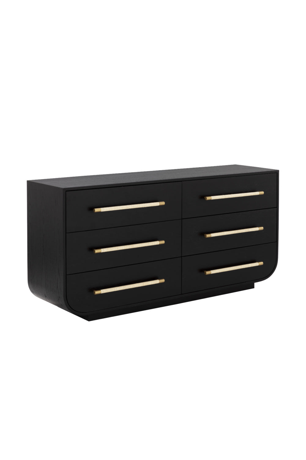Modern European furniture - Black Oak 6-Drawer Dresser - www.oroa.com