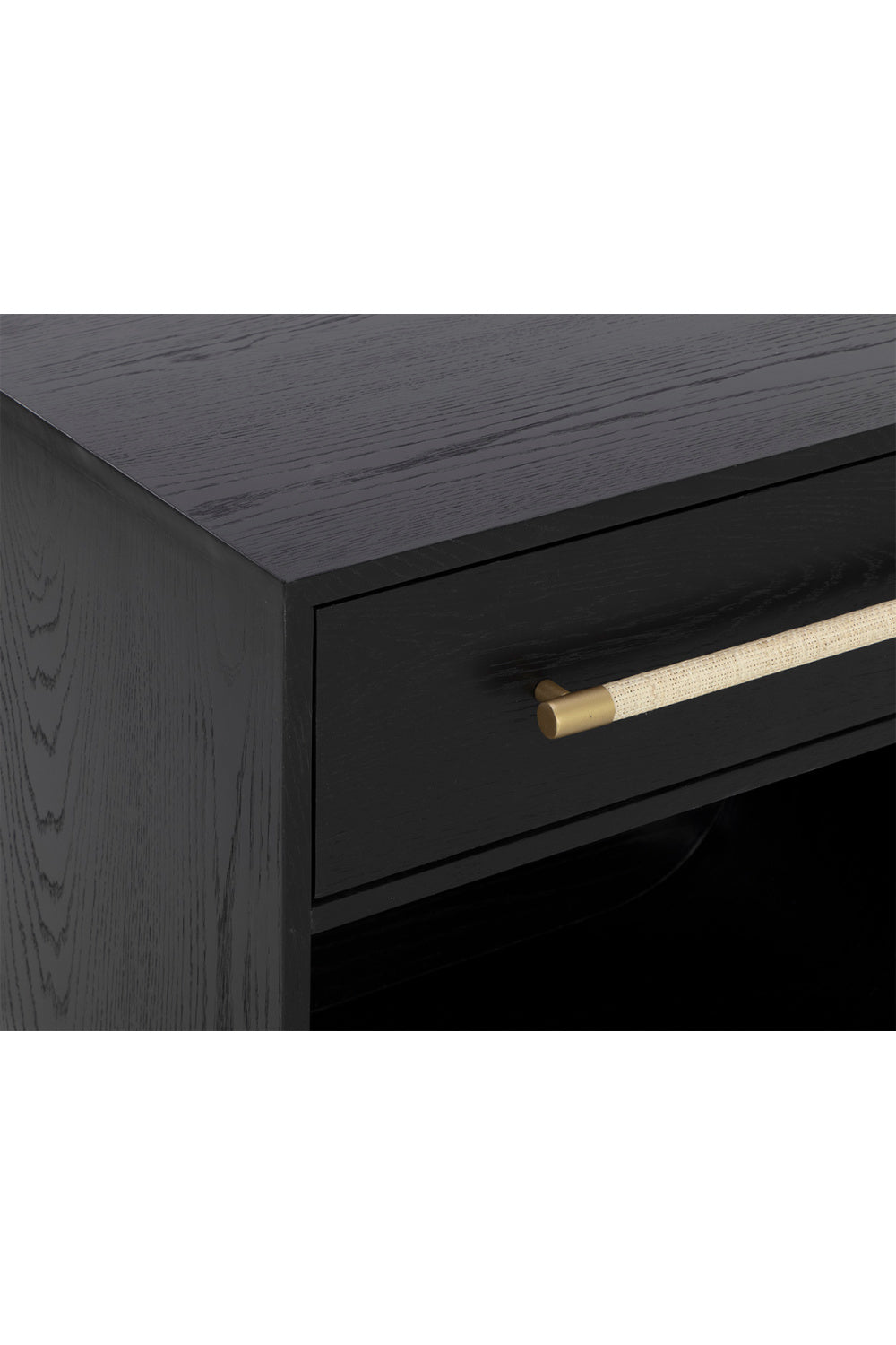 Modern European furniture - Modern Oak Curved Nightstand - www.oroa.com