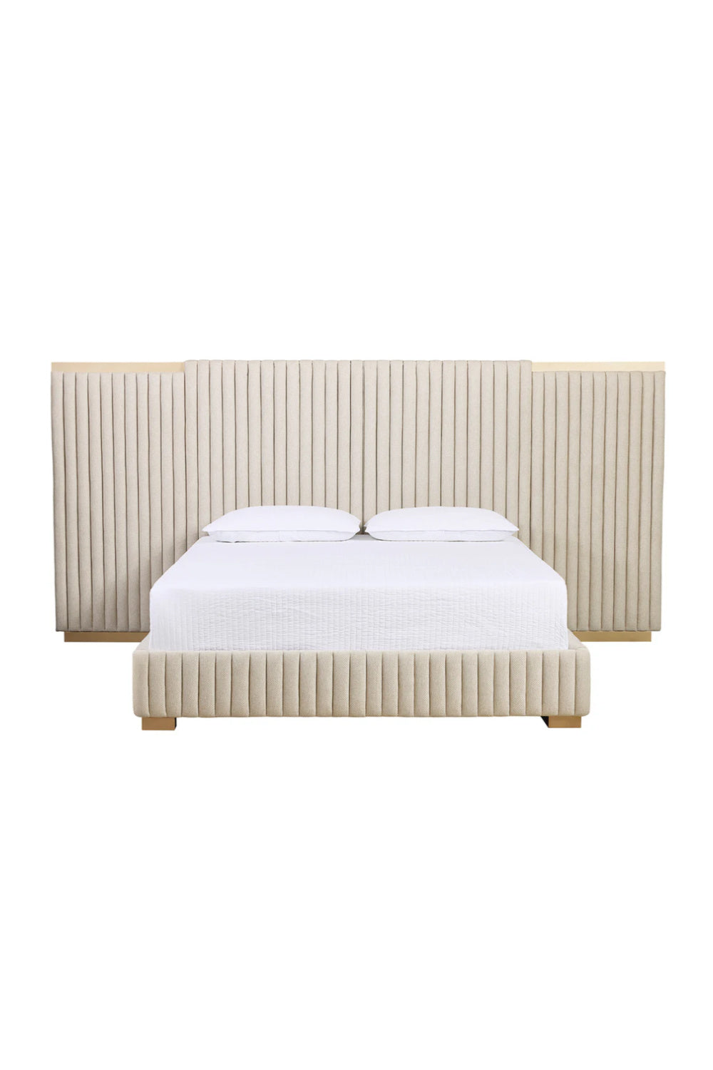 Modern European furniture - Channeled Panel Headboard King Bed - www.oroa.com