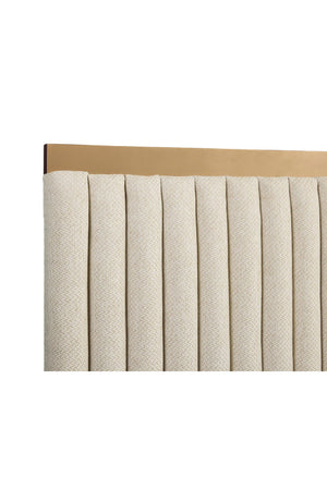 Modern European furniture - Channeled Panel Headboard King Bed - www.oroa.com