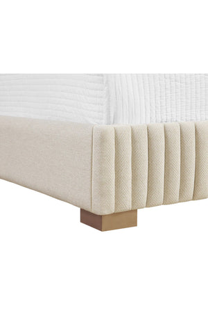 Modern European furniture - Channeled Panel Headboard King Bed - www.oroa.com