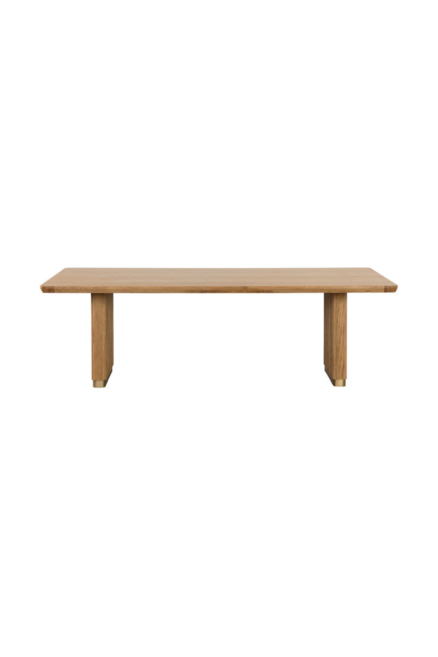 Modern European furniture - Chamfered Edge Oak Dining Table - www.oroa.com