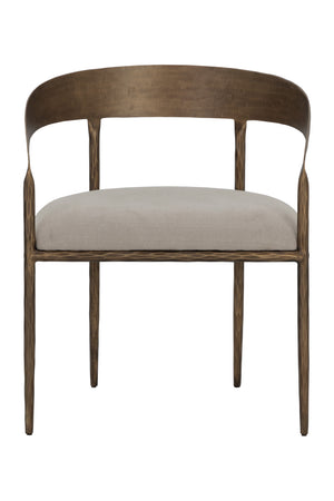   Modern European furniture - Taupe Gray Seat Dining Chair - www.oroa.com | Oroa.com