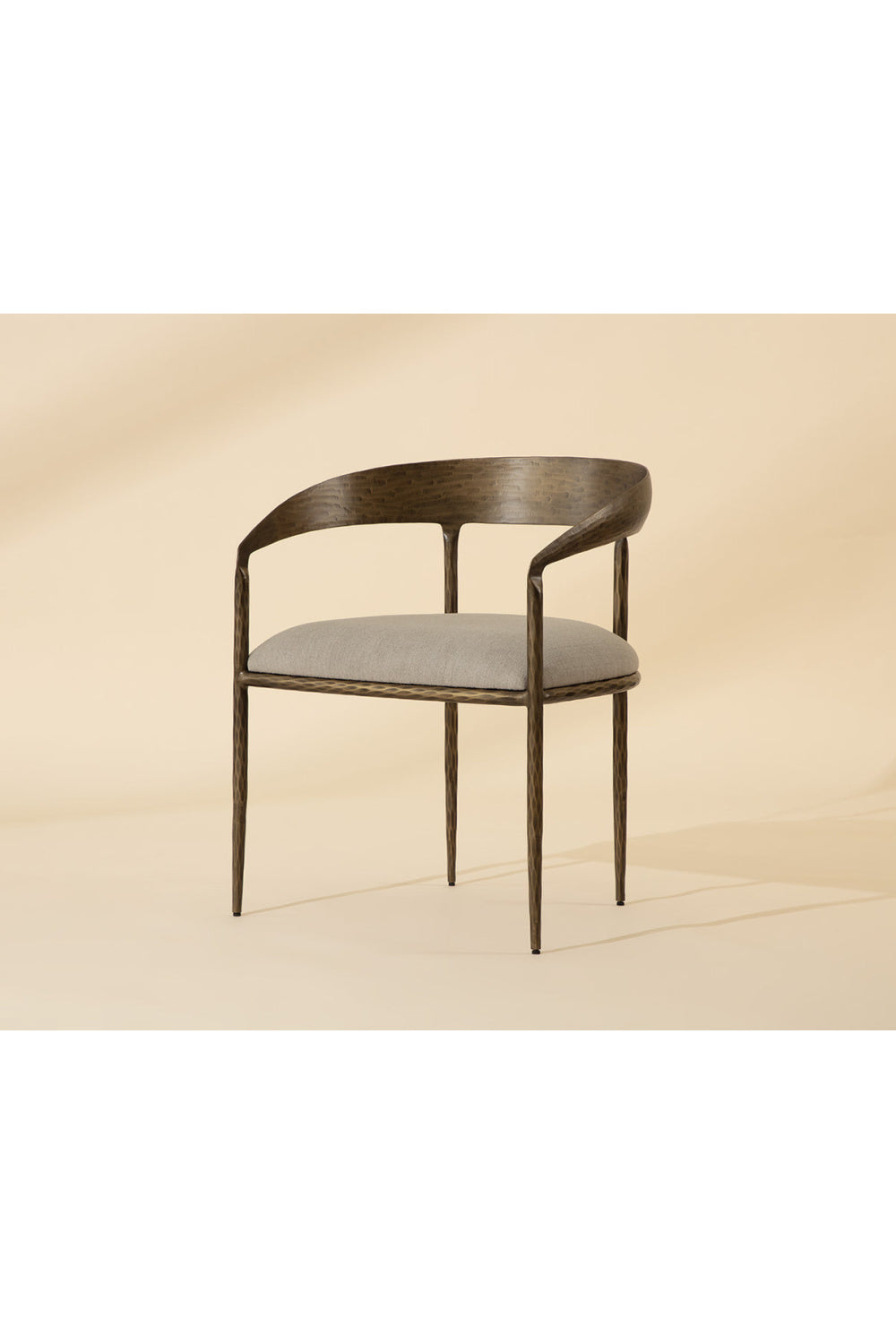   Modern European furniture - Taupe Gray Seat Dining Chair - www.oroa.com | Oroa.com