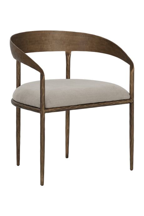   Modern European furniture - Taupe Gray Seat Dining Chair - www.oroa.com | Oroa.com