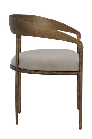   Modern European furniture - Taupe Gray Seat Dining Chair - www.oroa.com | Oroa.com