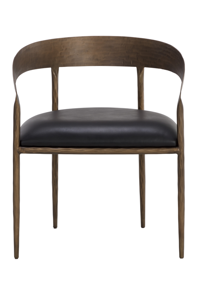 Modern European furniture - Antique Brass Framed Dining Chair - www.oroa.com
