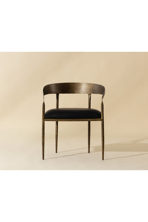   Modern European furniture - Antique Brass Framed Dining Chair - www.oroa.com | Oroa.com
