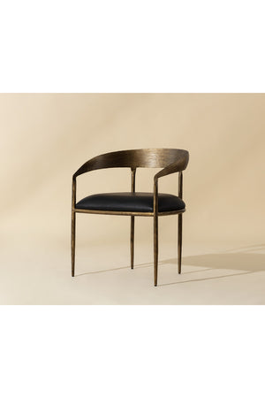   Modern European furniture - Antique Brass Framed Dining Chair - www.oroa.com | Oroa.com