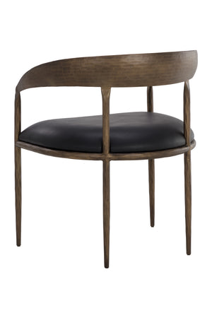   Modern European furniture - Antique Brass Framed Dining Chair - www.oroa.com | Oroa.com