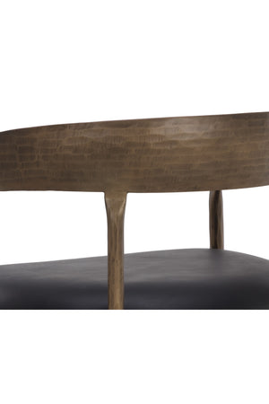   Modern European furniture - Antique Brass Framed Dining Chair - www.oroa.com | Oroa.com