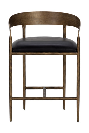 Modern European furniture - Hammered Metal Counter Stool - www.oroa.com