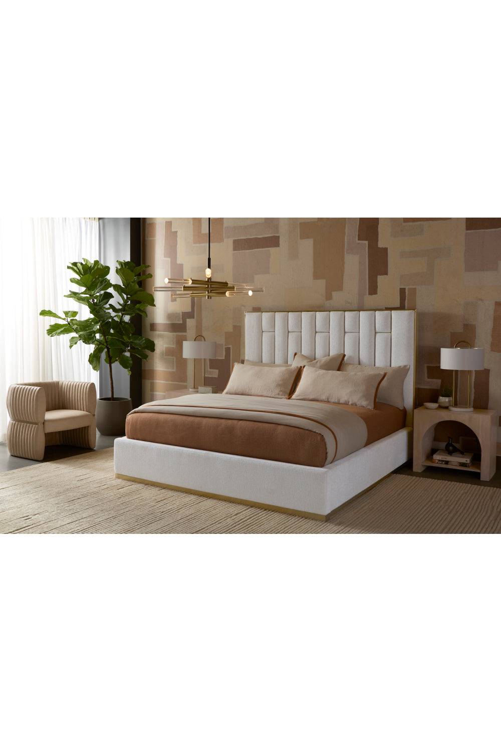 Modern European furniture - Leather Channeled Lounge Chair - www.oroa.com