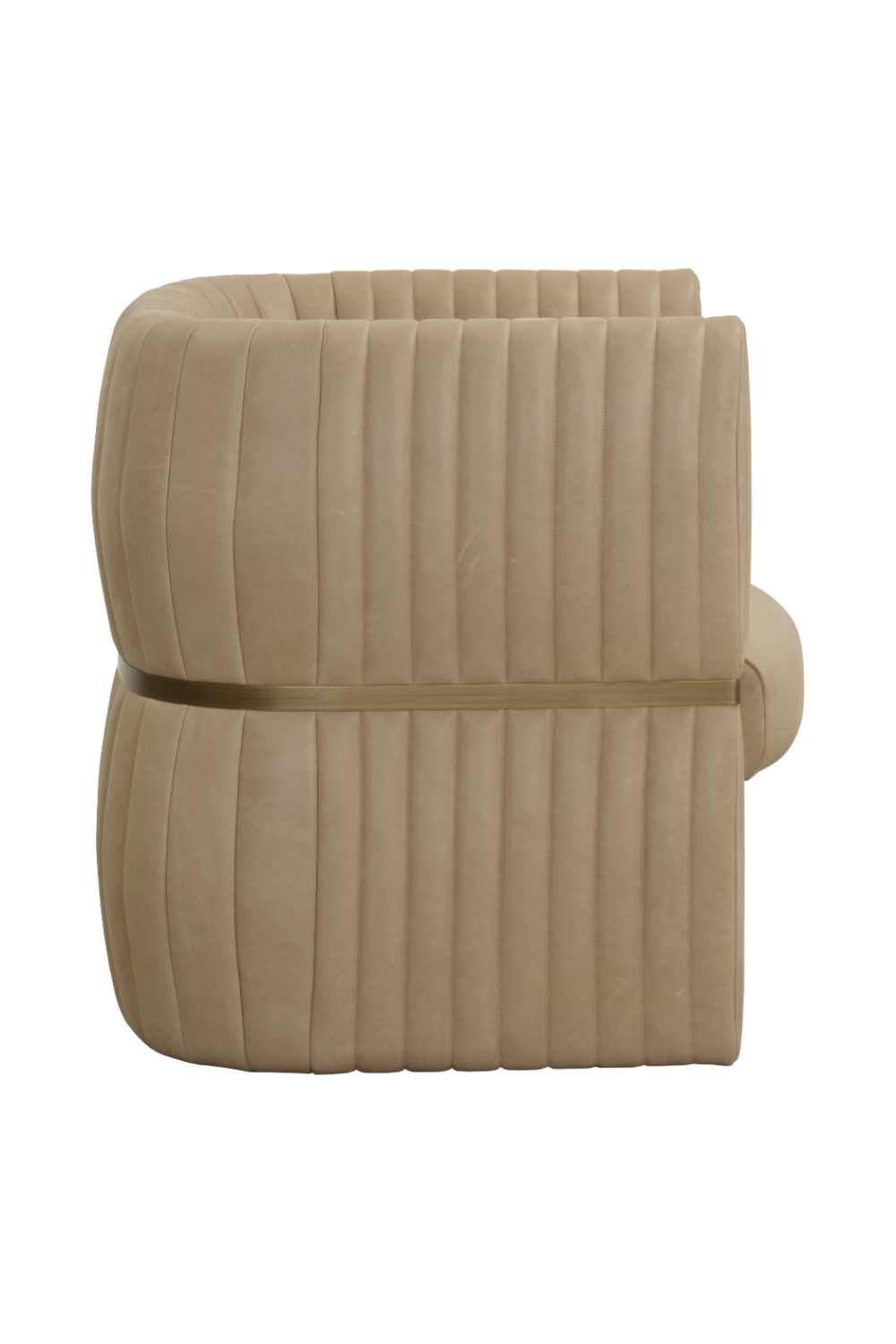 Modern European furniture - Leather Channeled Lounge Chair - www.oroa.com