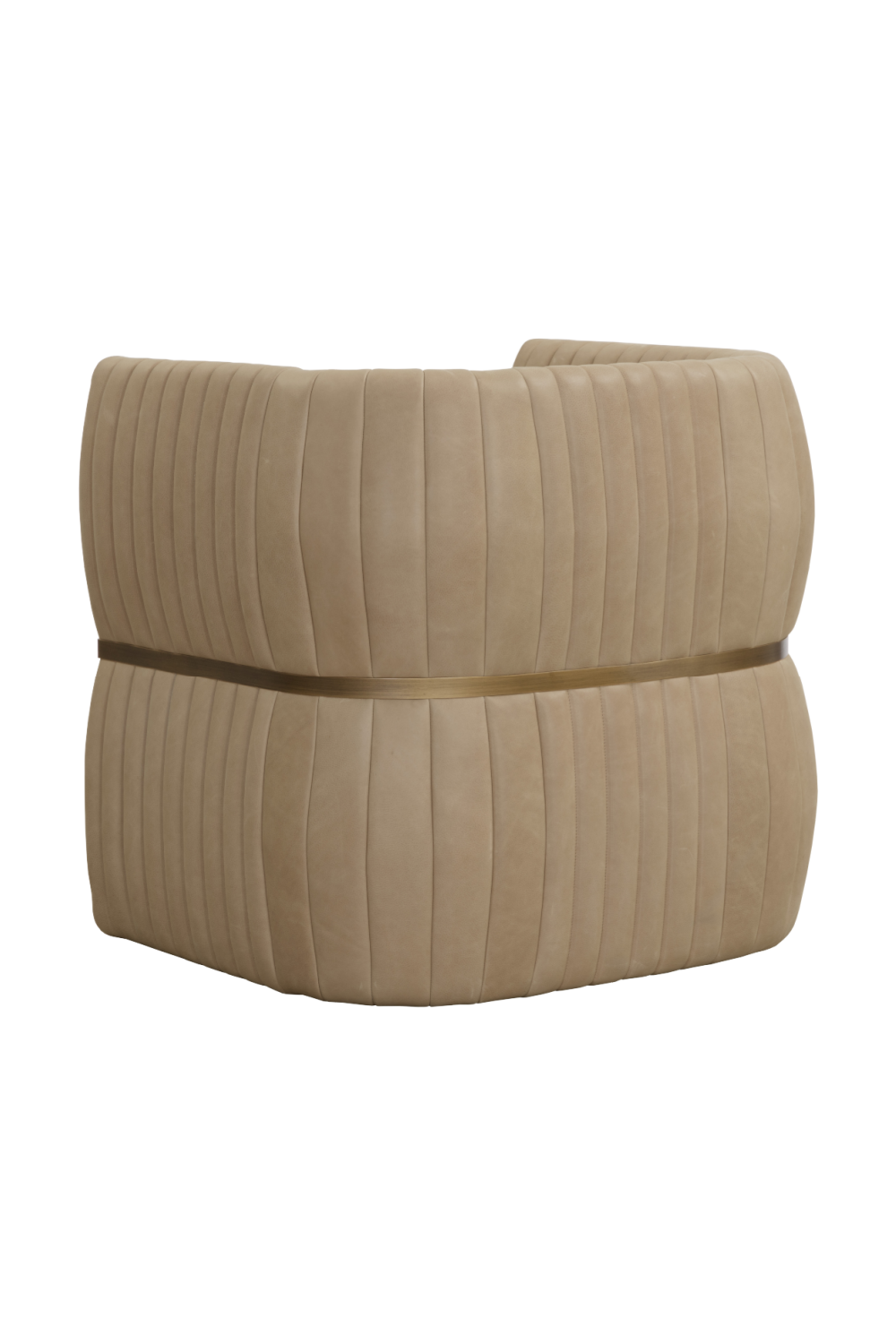 Modern European furniture - Leather Channeled Lounge Chair - www.oroa.com