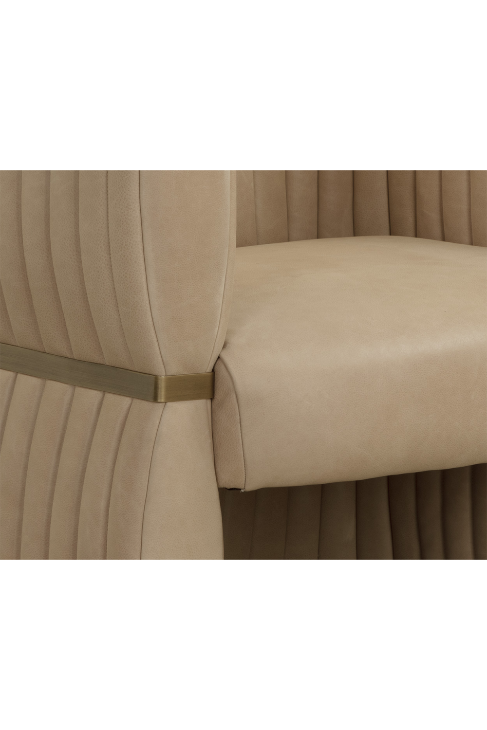 Modern European furniture - Leather Channeled Lounge Chair - www.oroa.com