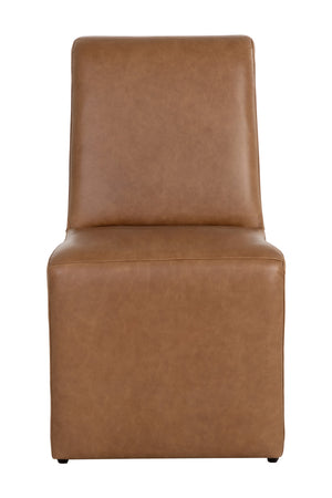   Modern European furniture - Brown Leather Dining Chair - www.oroa.com | Oroa.com
