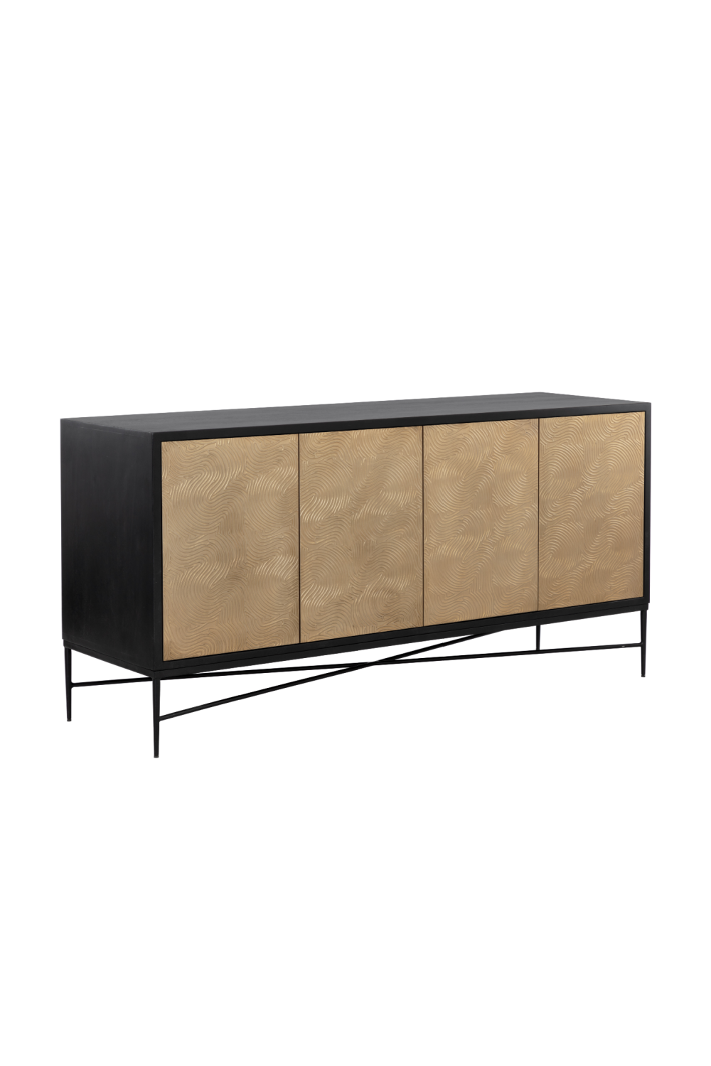   Modern European furniture - Gold 4-Door Sideboard - www.oroa.com | Oroa.com