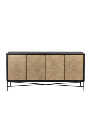   Modern European furniture - Gold 4-Door Sideboard - www.oroa.com | Oroa.com