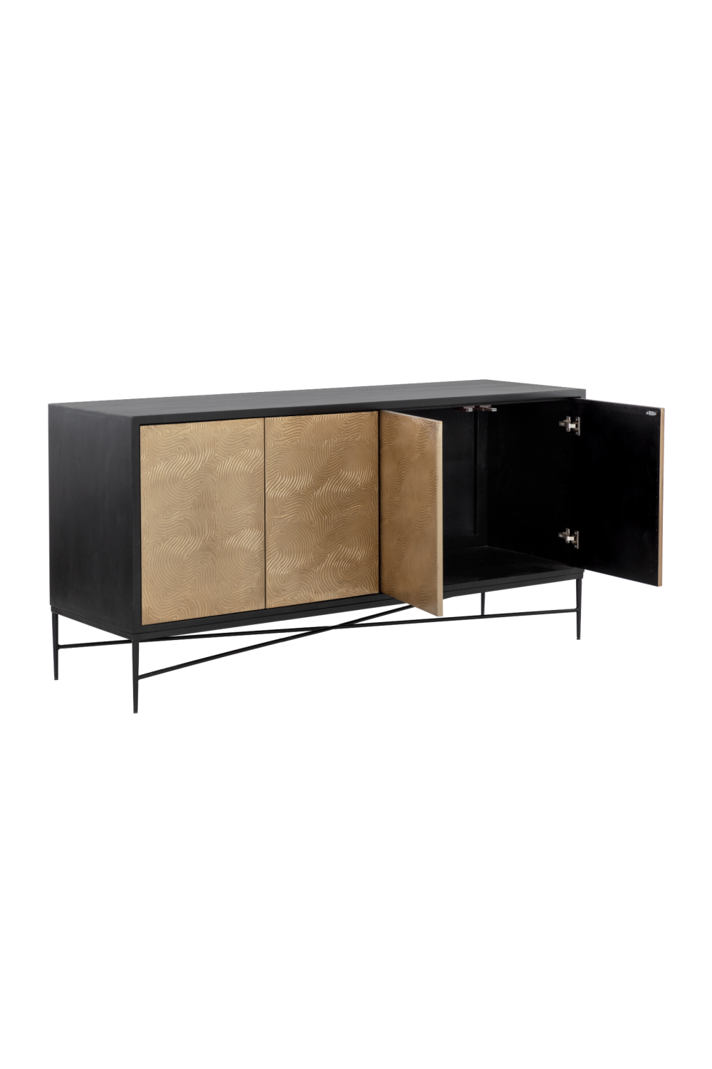   Modern European furniture - Gold 4-Door Sideboard - www.oroa.com | Oroa.com