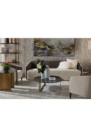 Modern European furniture - Gray Backrest Sofa - www.oroa.com