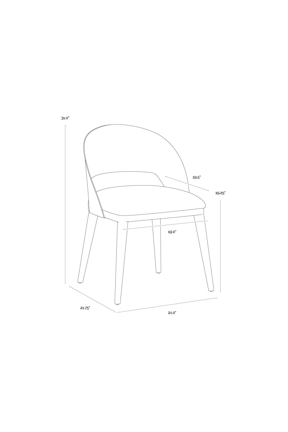   Modern European furniture - Leather Seat Dining Chair - www.oroa.com | Oroa.com
