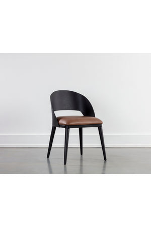   Modern European furniture - Leather Seat Dining Chair - www.oroa.com | Oroa.com