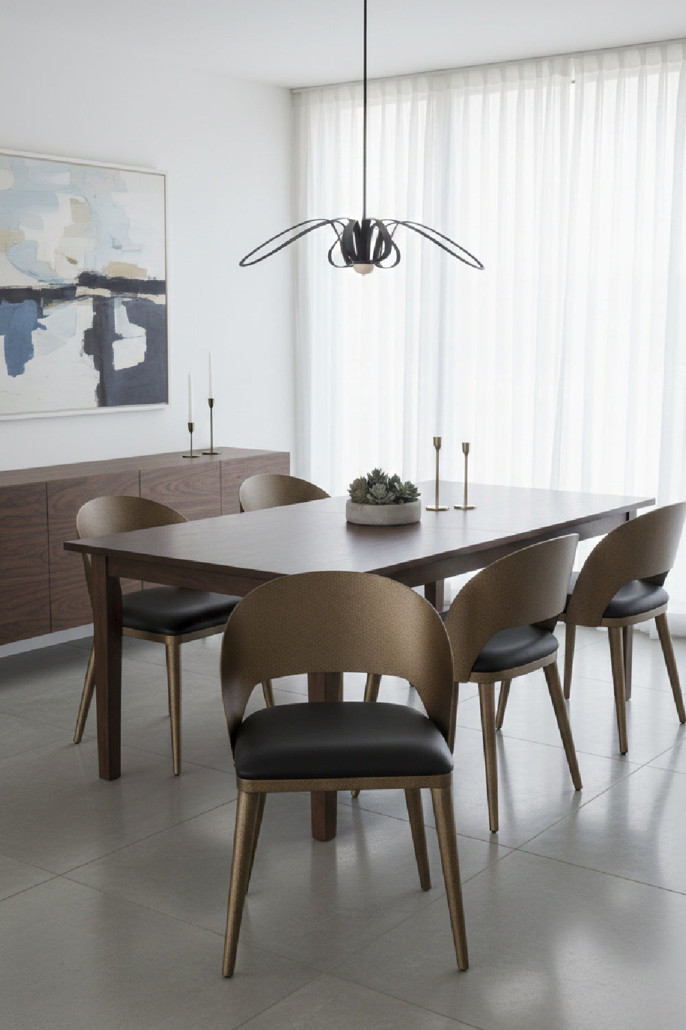  Modern European furniture - Leather Seat Dining Chair - www.oroa.com | Oroa.com