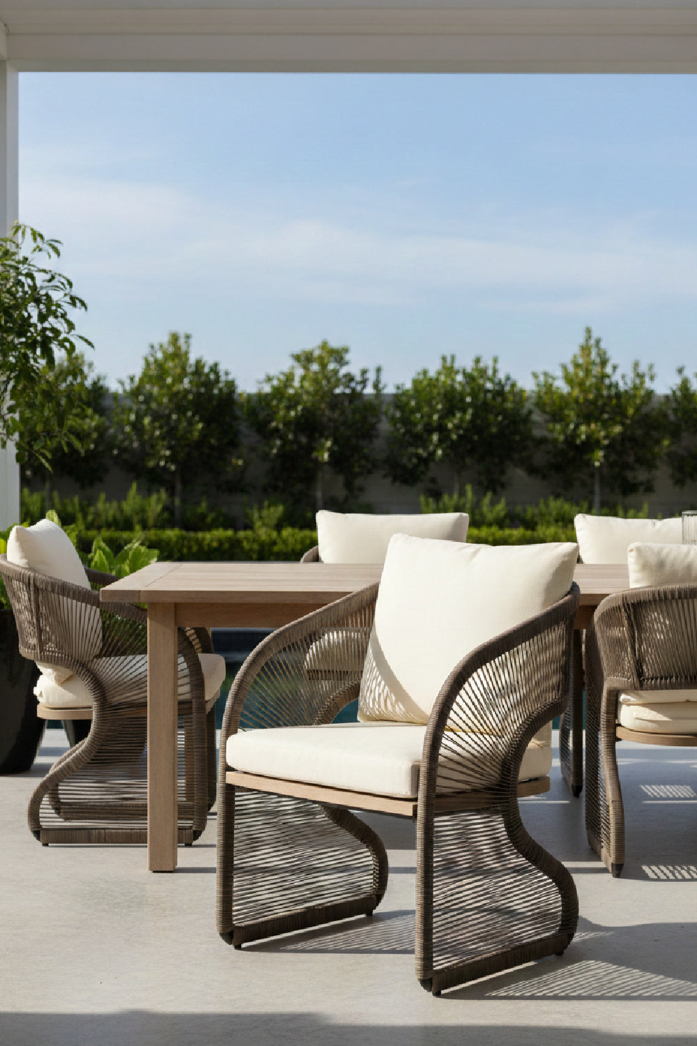Modern European furniture - Gray Polyrod Indoor/Outdoor Dining Chair - www.oroa.com