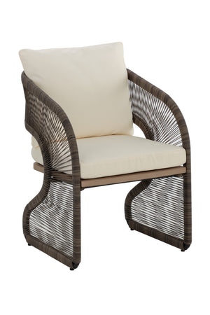 Modern European furniture - Gray Polyrod Indoor/Outdoor Dining Chair - www.oroa.com